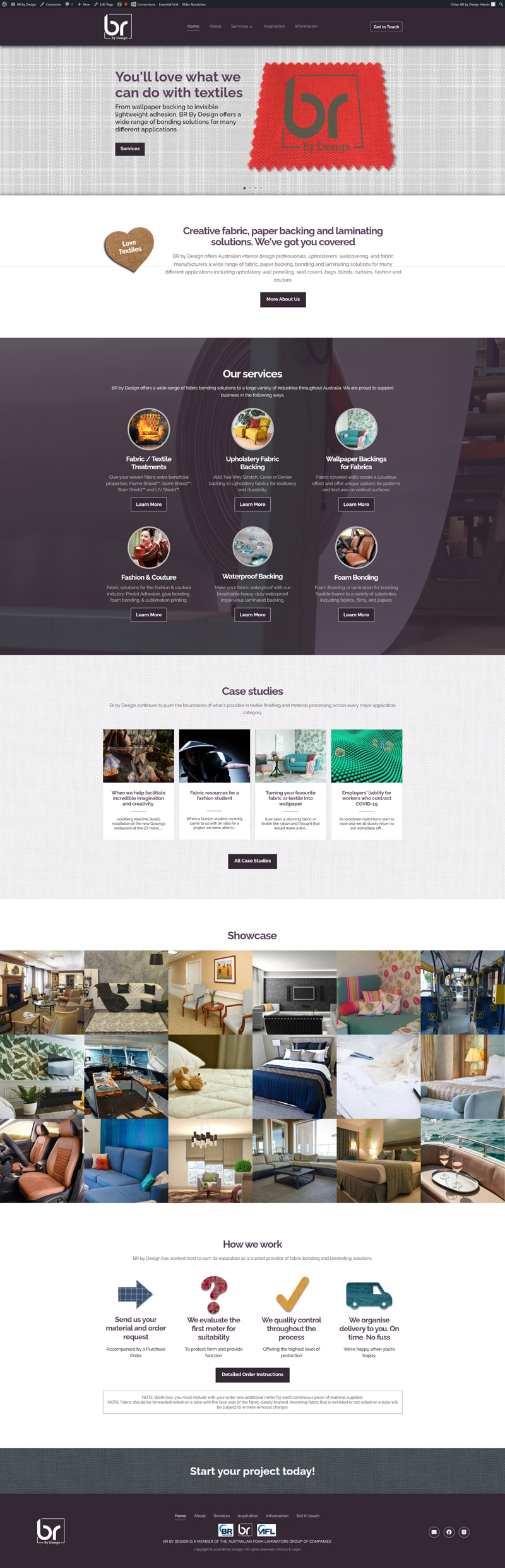 BR By Design website designed by Big Red Bus Websites - ezample 1